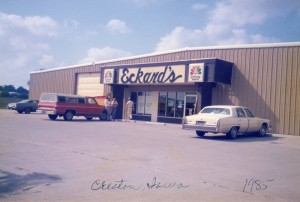 The second branch of Eckard's Flooring openen in Creston, Iowa. this photo was taken in 1985.