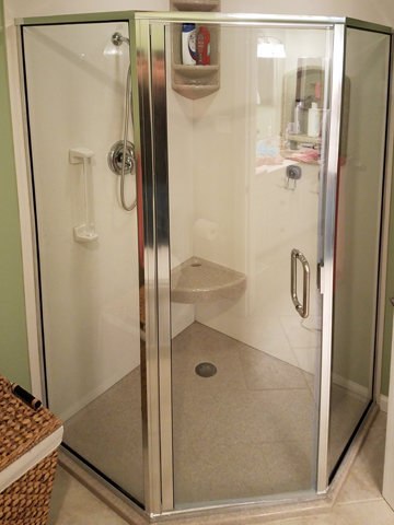 Single Hinged Neo Angle Shower Door